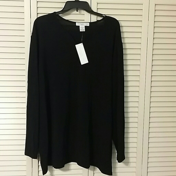 Putsuits, ltd. Black Long Sleeve Tunic - Picture 1 of 2